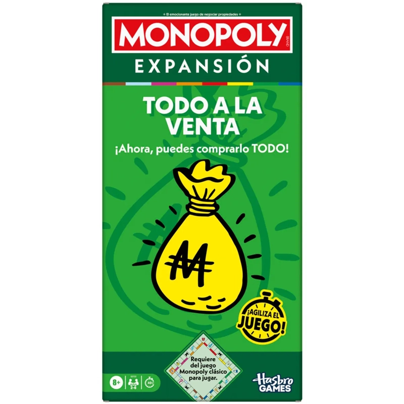 JUEGO DE MESA MONOPOLY EXPANSIÓN TODO A LA VENTA - 1