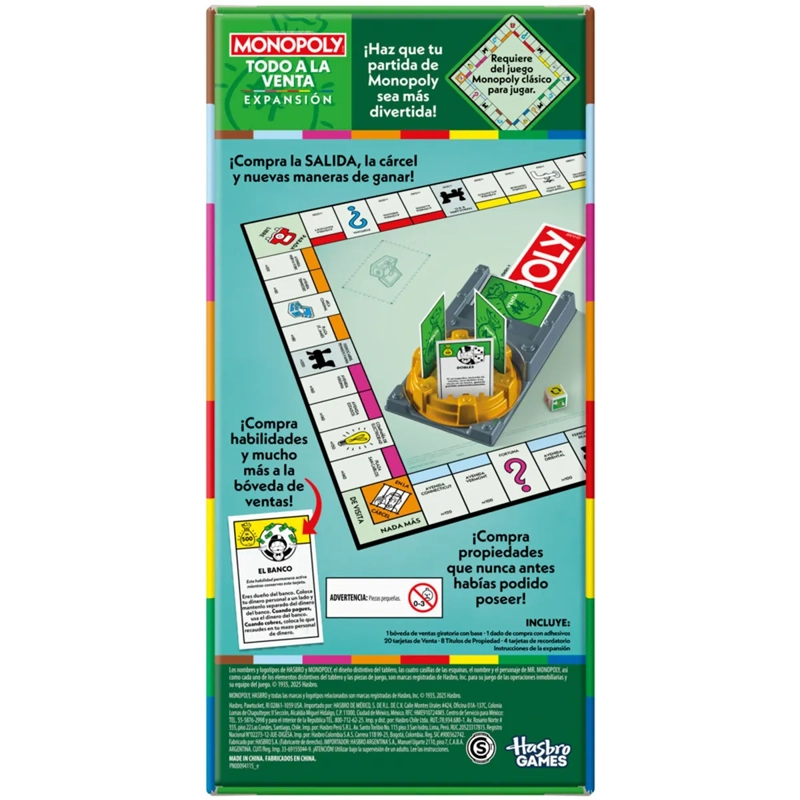 JUEGO DE MESA MONOPOLY EXPANSIÓN TODO A LA VENTA - 4