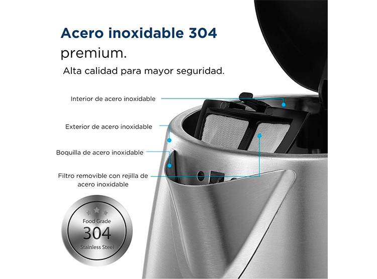 HERVIDOR MIDEA 1.7 LITROS MK-17S42B - 6