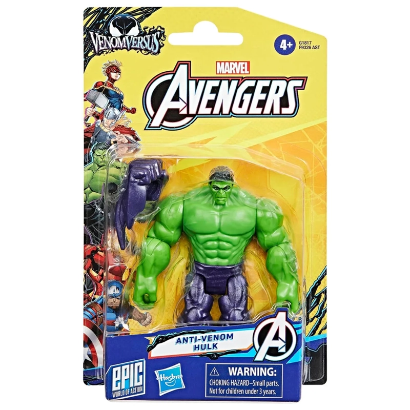FIGURA DE ACCIÓN AVENGERS MARVEL EPIC HERO SERIES VENOM VERSUS ANTI-VENOM HULK - 4