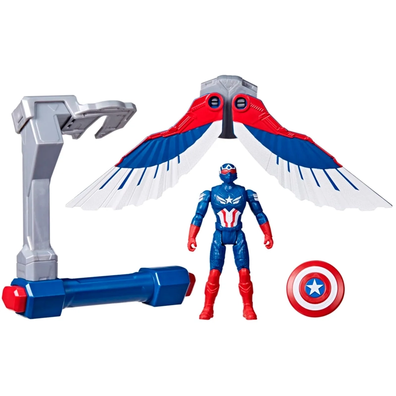 FIGURA DE ACCIÓN CAPITAN AMÉRICA BRAVE NEW WORLD VUELO CONTROLADO - 1