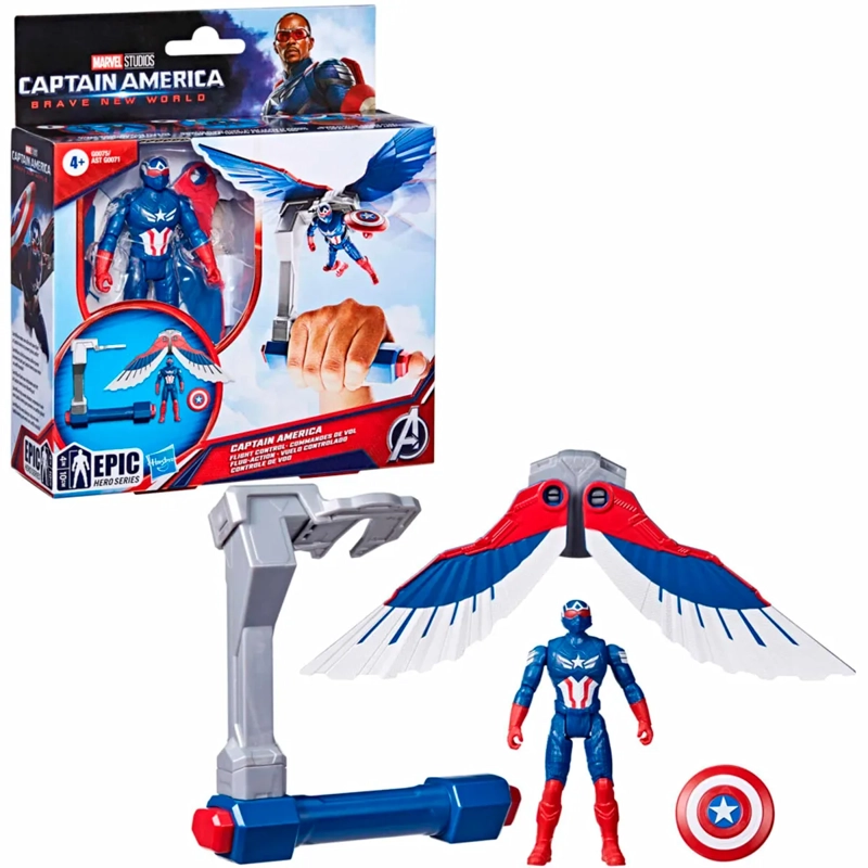 FIGURA DE ACCIÓN CAPITAN AMÉRICA BRAVE NEW WORLD VUELO CONTROLADO - 3