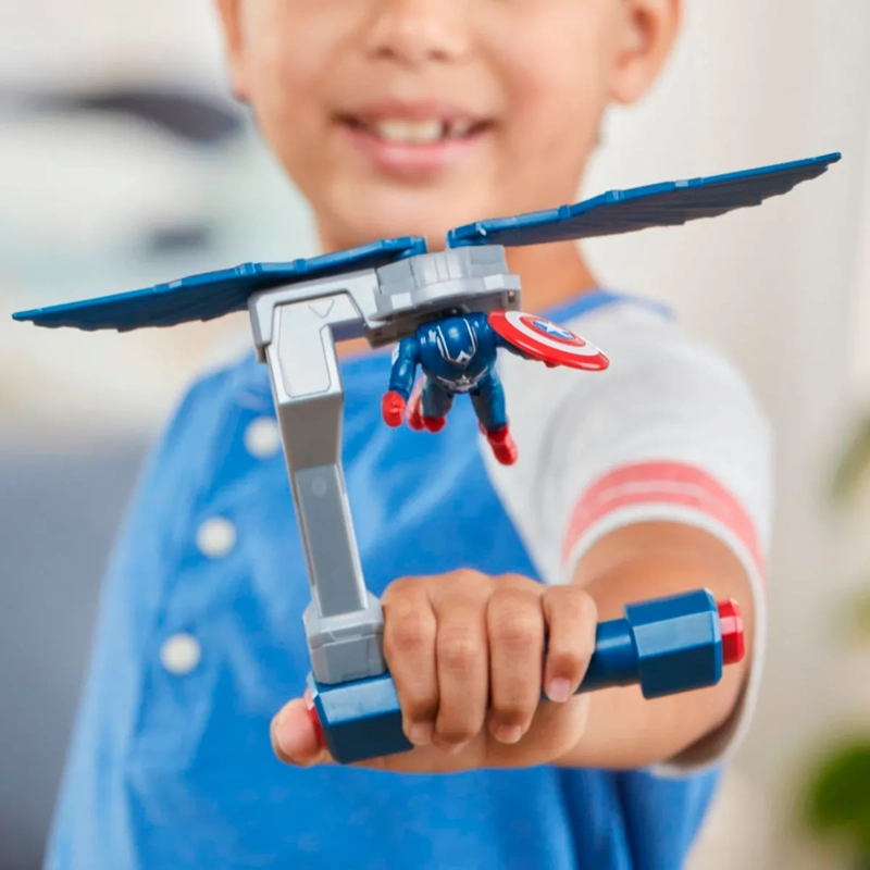 FIGURA DE ACCIÓN CAPITAN AMÉRICA BRAVE NEW WORLD VUELO CONTROLADO - 8