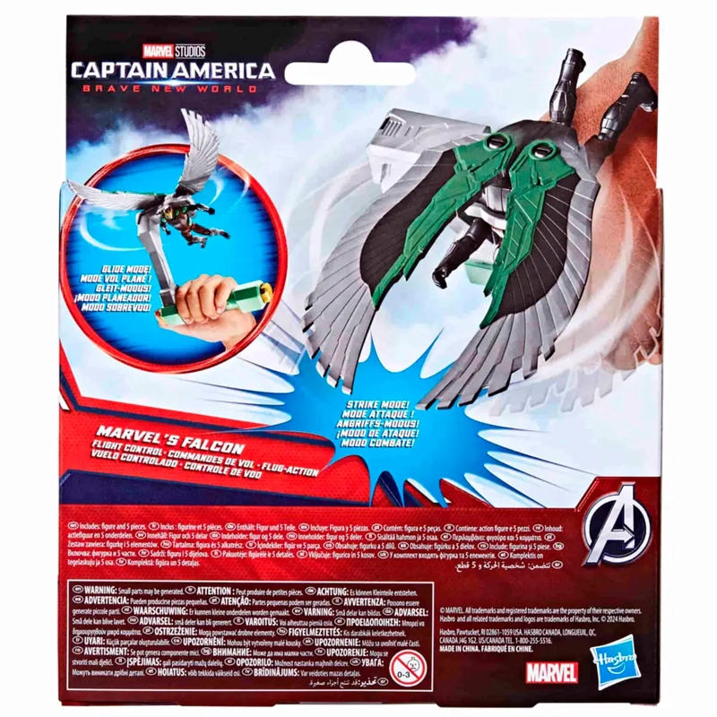 FIGURA DE ACCIÓN CAPITAN AMÉRICA BRAVE NEW WORLD MARVEL’S FALCON VUELO CONTROLADO - 4