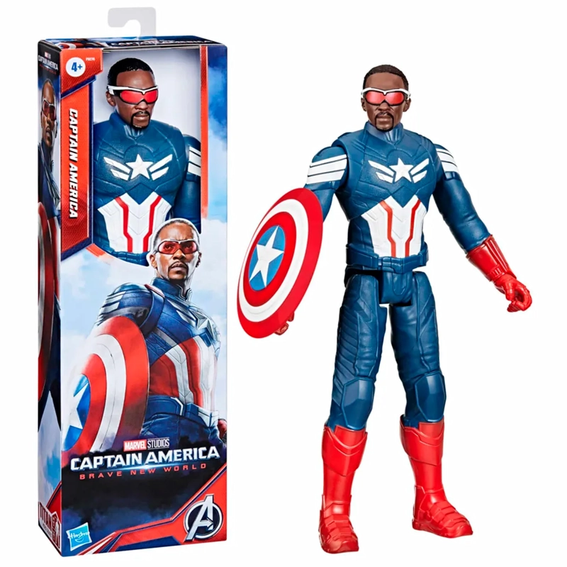 FIGURA DE ACCIÓN CAPITAN AMÉRICA BRAVE NEW WORLD TITAN HERO SERIES - 3