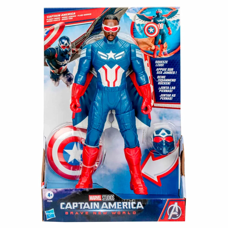 FIGURA DE ACCIÓN CAPITAN AMÉRICA BRAVE NEW WORLD MODO VUELO - 2