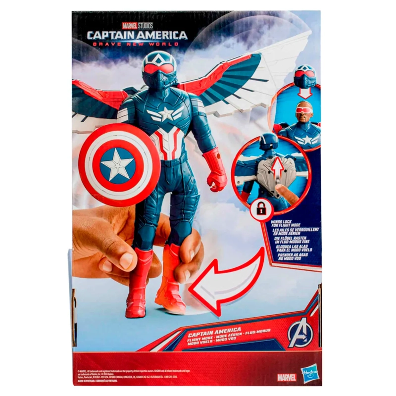 FIGURA DE ACCIÓN CAPITAN AMÉRICA BRAVE NEW WORLD MODO VUELO - 4