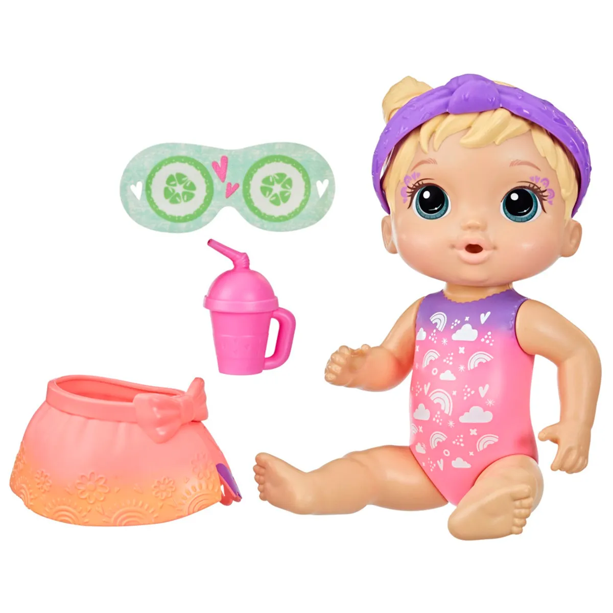 Ripley - MUÑECA BABY ALIVE BEBÉ SPA MULTICOLOR CABELLO RUBIO