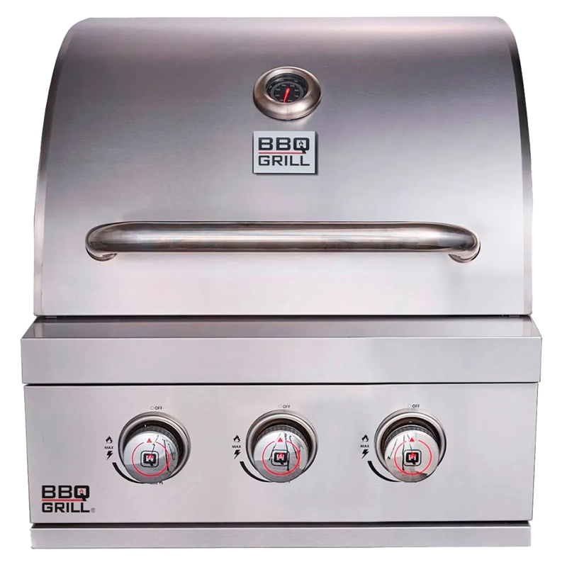 PARRILLA A GAS BBQ GRILL NEBRASKA 3 QUEMADORES EMPOTRADA - 3