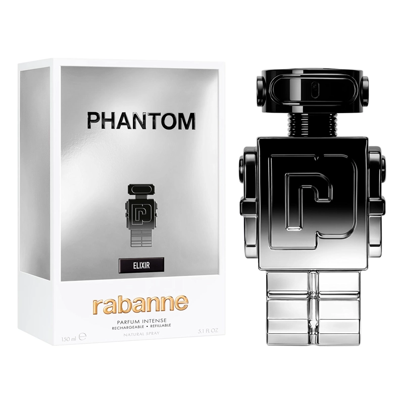 PERFUME RABANNE PHANTOM HOMBRE 150 ML ELIXIR PARFUM INTENSE RECARGABLE - 2