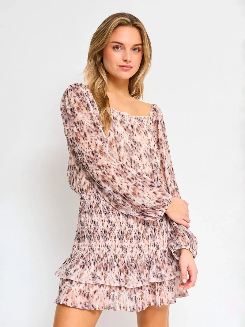 VESTIDO CORTO MUJER INDEX BEIGE PANAL - 2