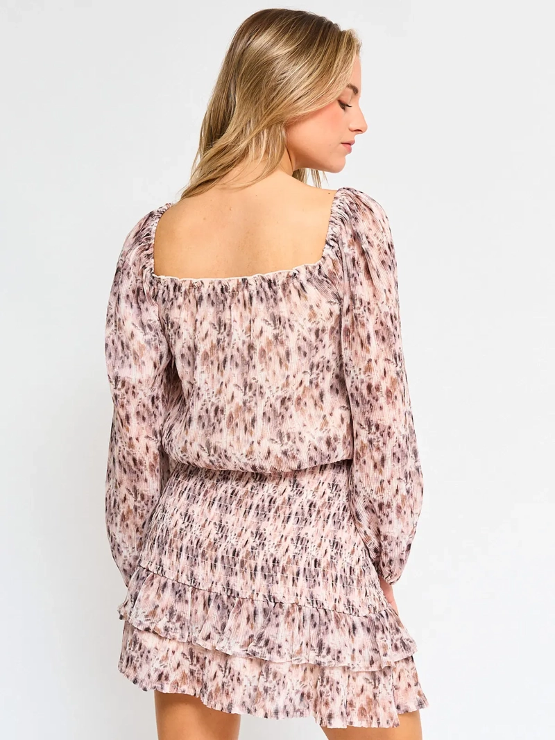 VESTIDO CORTO MUJER INDEX BEIGE PANAL - 3
