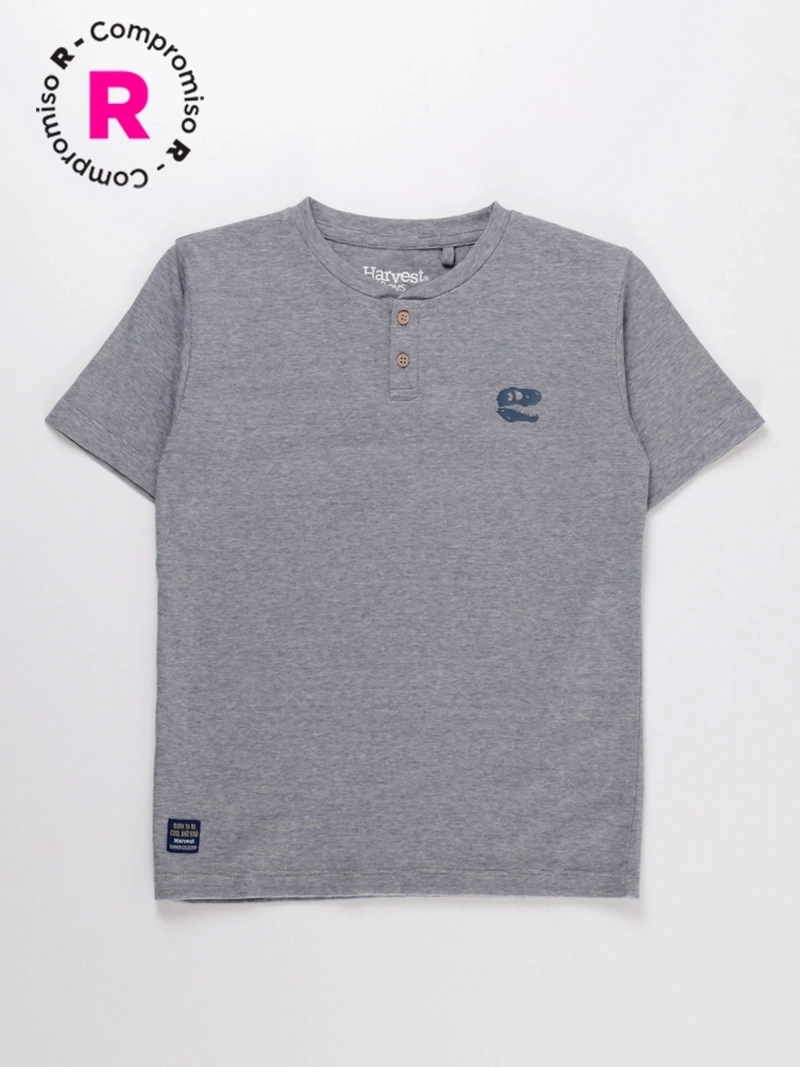 POLERA MANGA CORTA ALGODÓN NIÑO HARVEST - 1