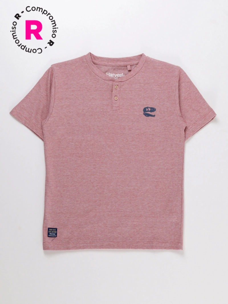 POLERA MANGA CORTA ALGODÓN NIÑO HARVEST - 1