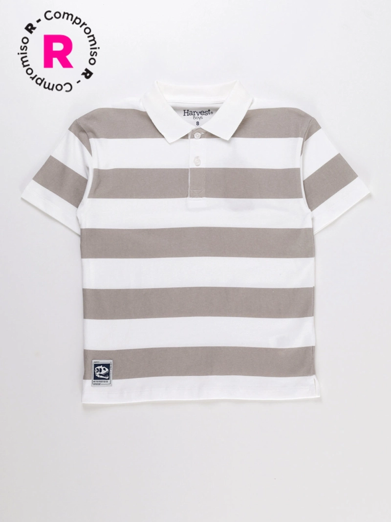 POLERA MANGA CORTA ALGODÓN NIÑO HARVEST RUGBY - 1