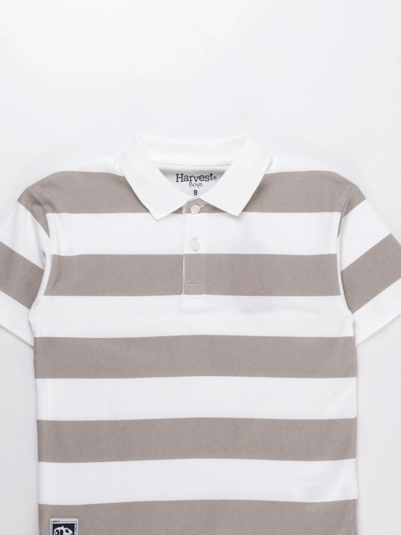 POLERA MANGA CORTA ALGODÓN NIÑO HARVEST RUGBY - 3