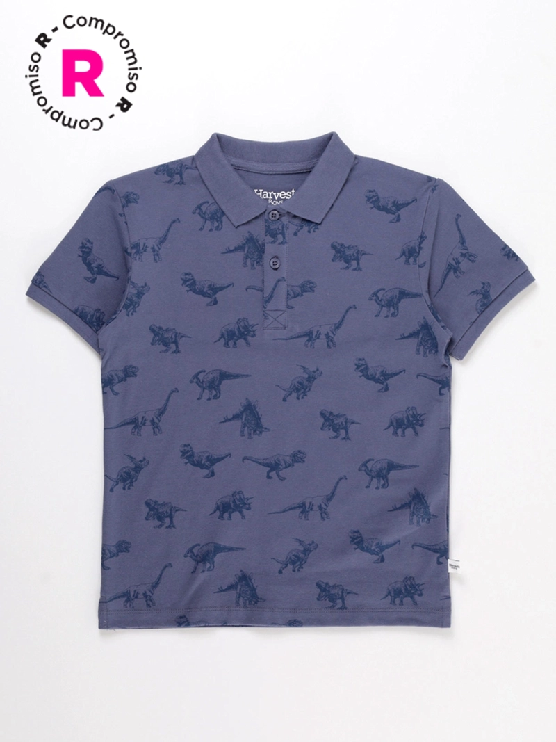 POLERA MANGA CORTA ALGODÓN NIÑO HARVEST PIQUÉ - 1