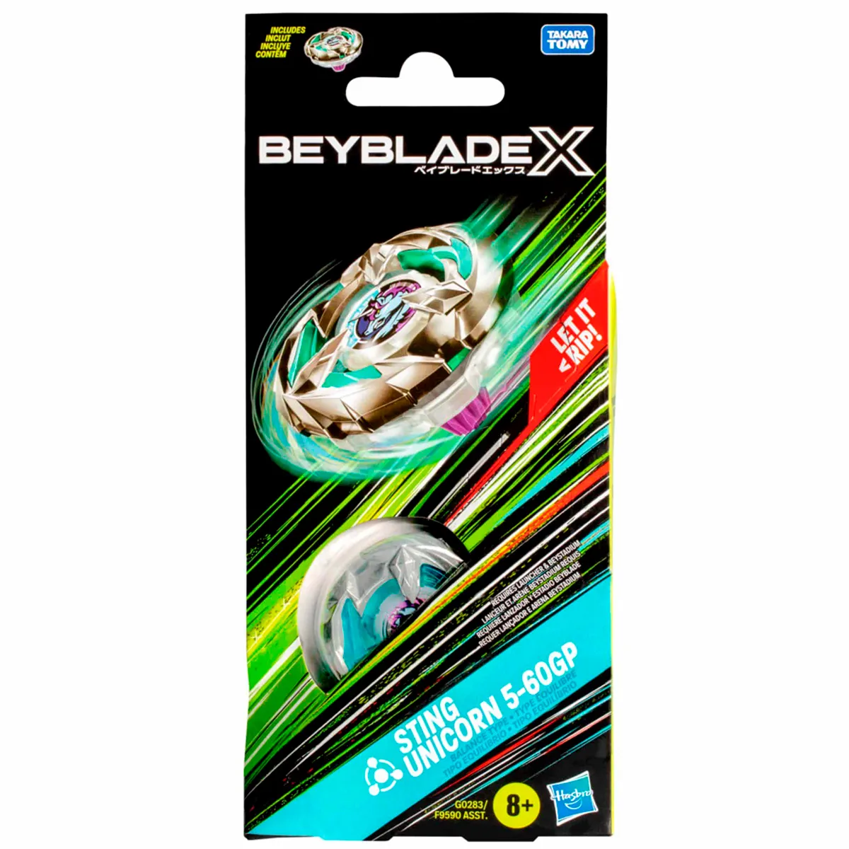 TROMPO BEYBLADE X KIT DE REFUERZO STING UNICORN 5-60 GP