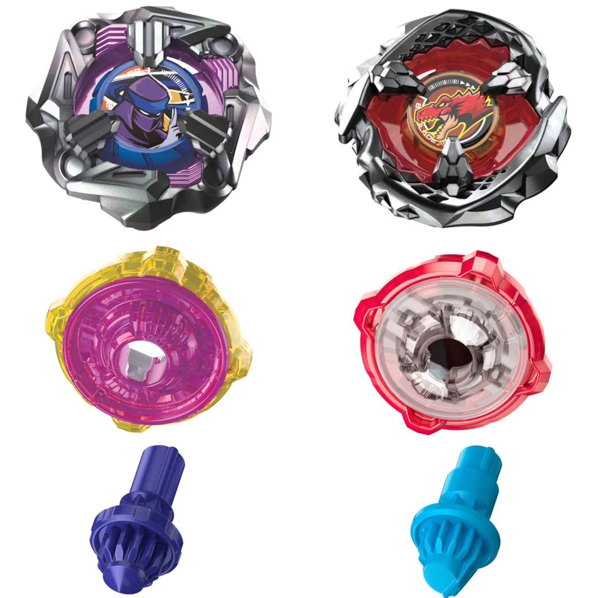 TROMPO BEYBLADE X PACK DOBLE BEAT TYRANNO 4-70Q & KNIFE SHINOBI 4-80HN