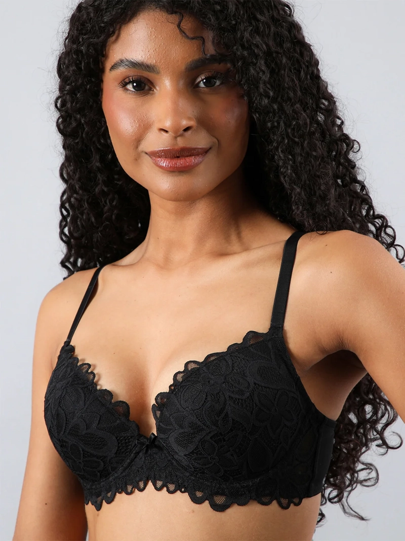 SOSTÉN PUSH UP ENCAJE MUJER FLORES COPAS FLOR 13504 - 3