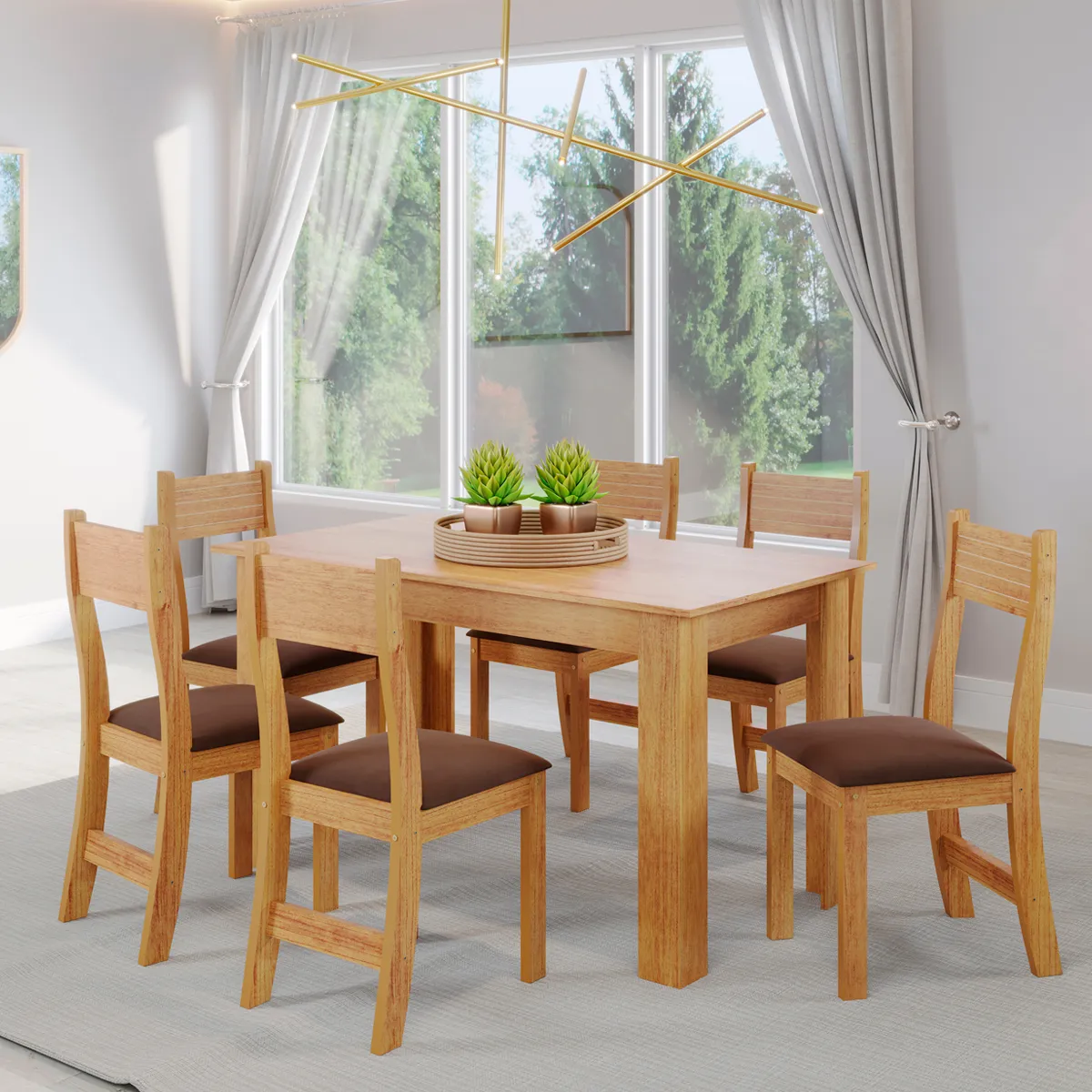 JUEGO COMEDOR ALTAVISION CAFÉ VIOLETA 6 SILLAS - 6