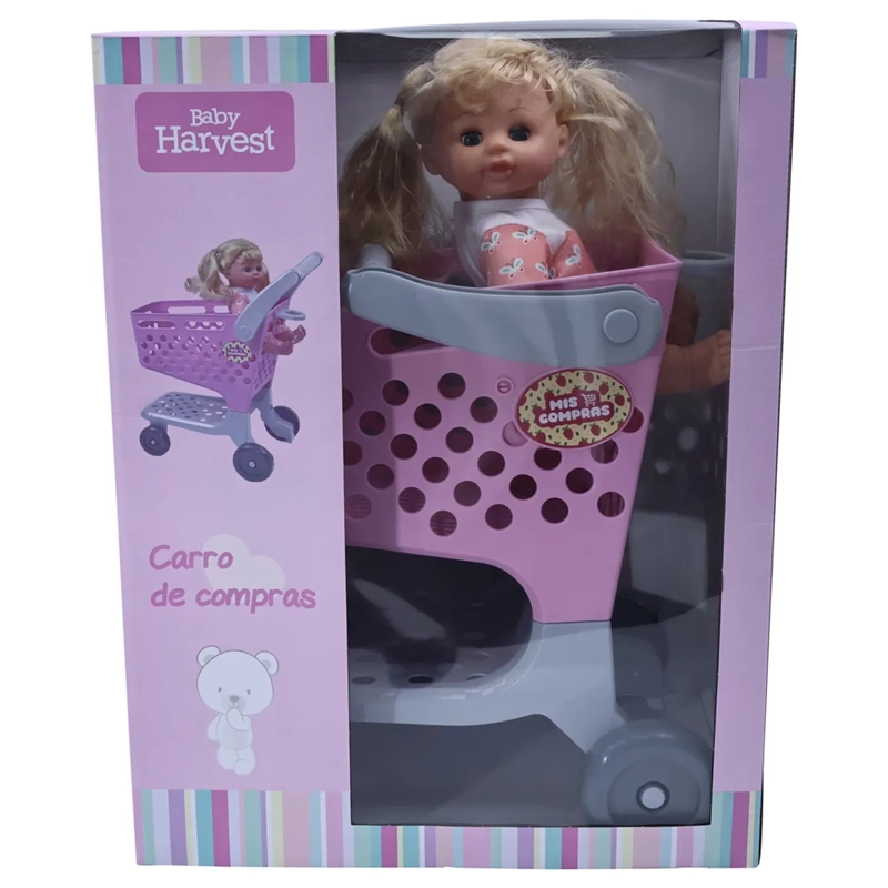 SHOPPING CART WITH BABY DOLL    - 4