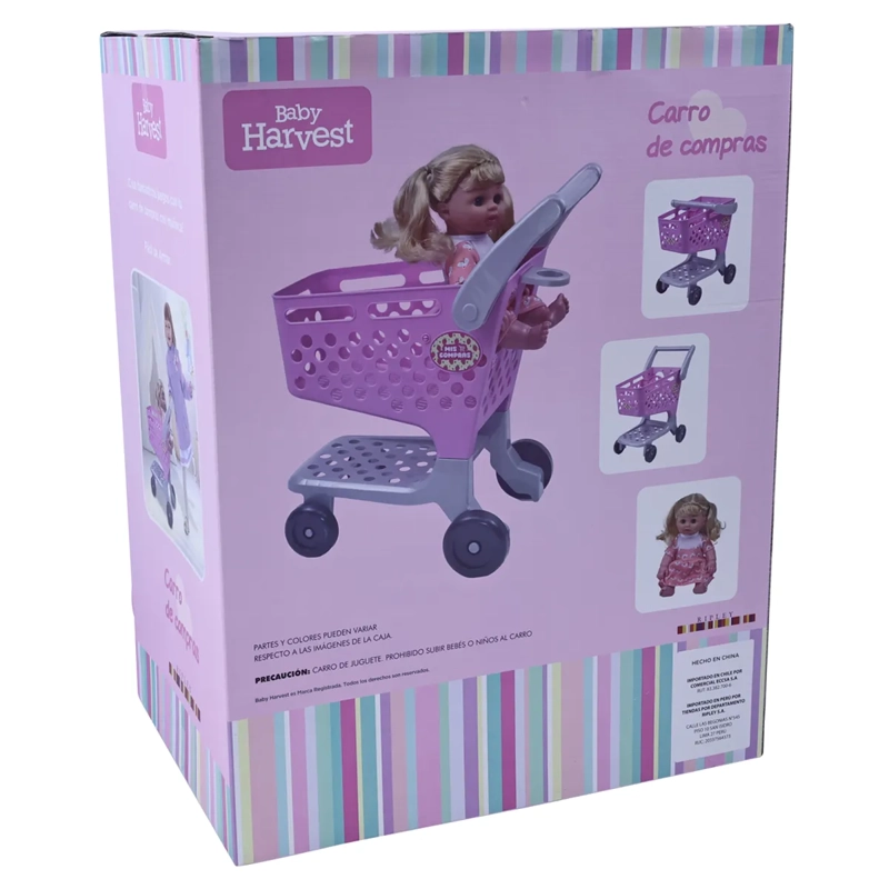 SHOPPING CART WITH BABY DOLL    - 6