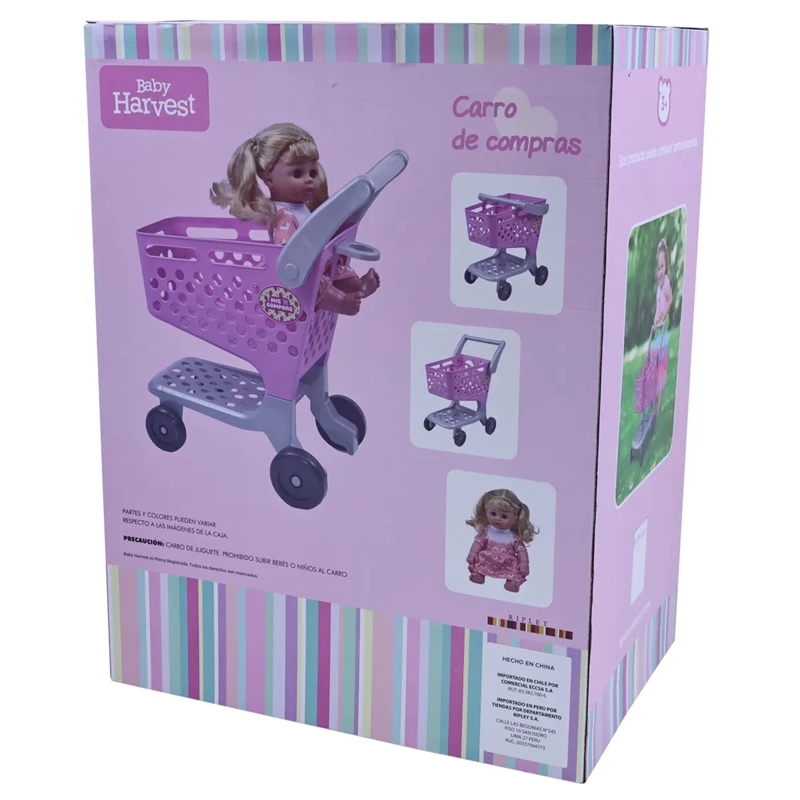SHOPPING CART WITH BABY DOLL    - 7