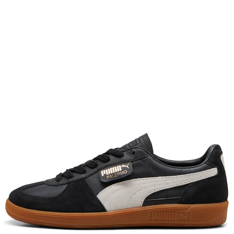 ZAPATILLAS MUJER PUMA CASUALES NEGRO PALERMO CUERO - 1
