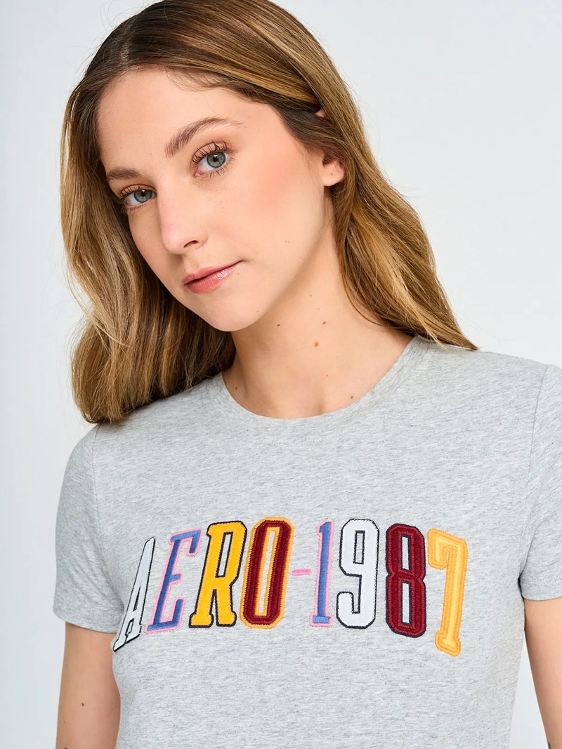 POLERA MANGA CORTA ALGODÓN MUJER AEROPOSTALE KYLIE - 3