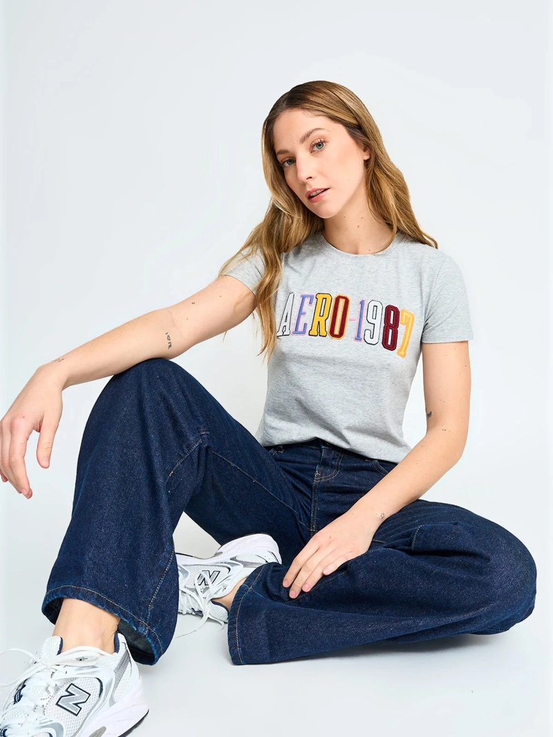 POLERA MANGA CORTA ALGODÓN MUJER AEROPOSTALE KYLIE - 4