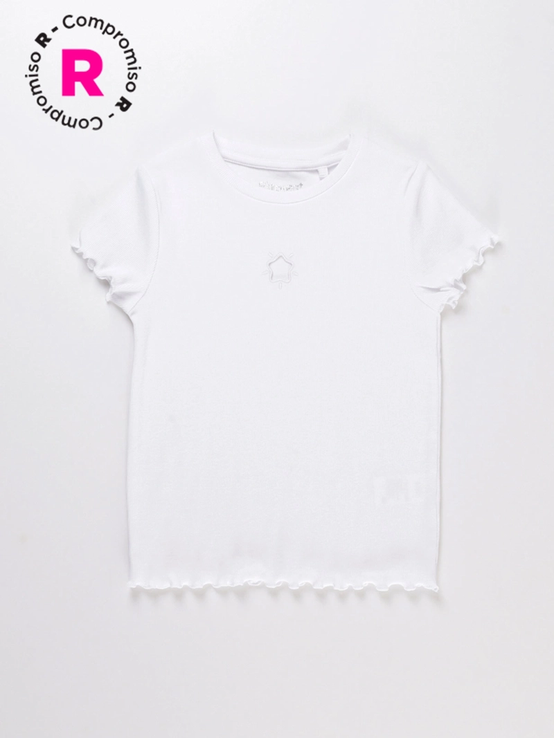 POLERA MANGA CORTA ALGODÓN NIÑA HARVEST CUT OUT - 1