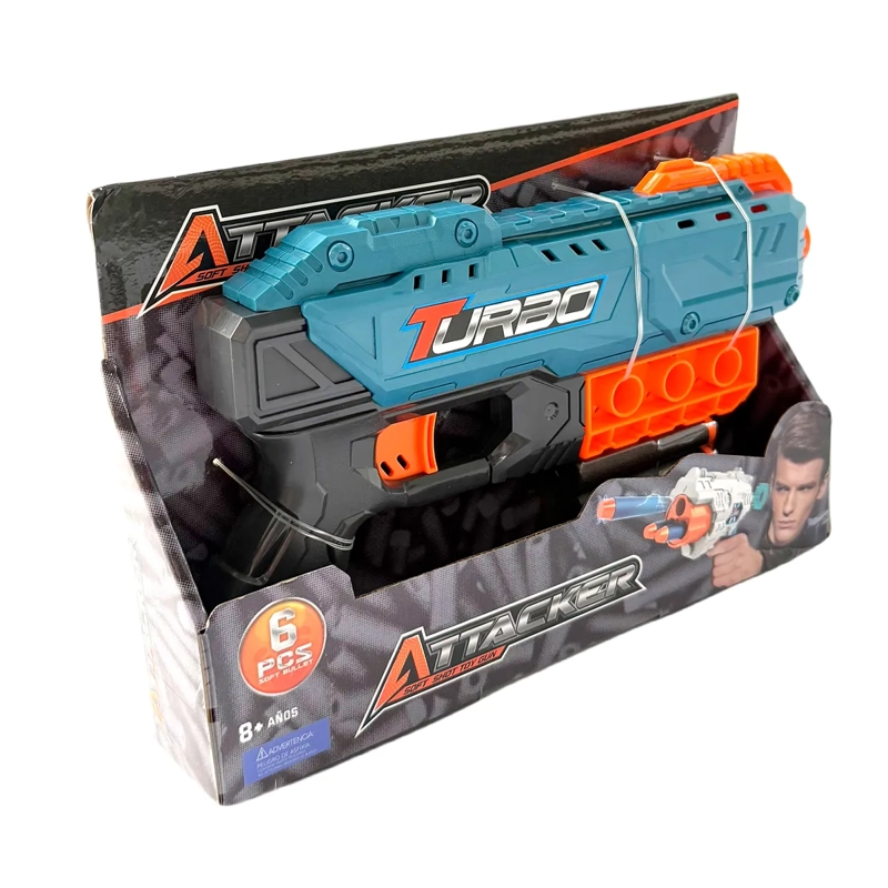 LANZADOR STARTER C/6 DARDOS ATTACKER - 5