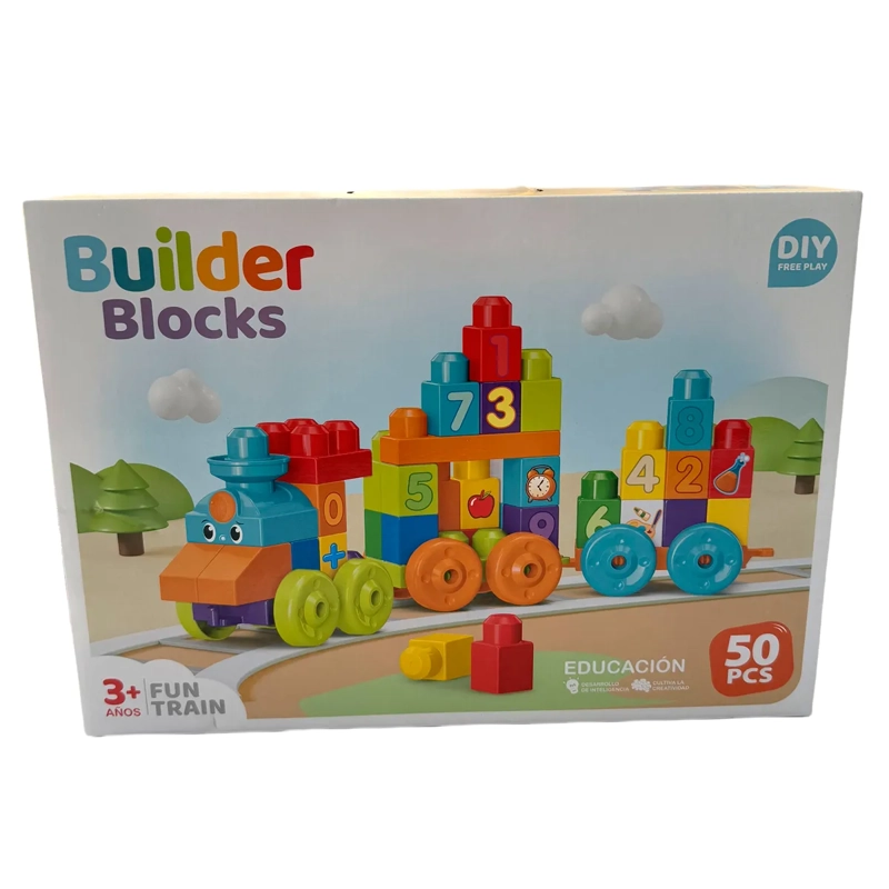 BLOQUES TREN ENTRETENIDO 50PCS - 4