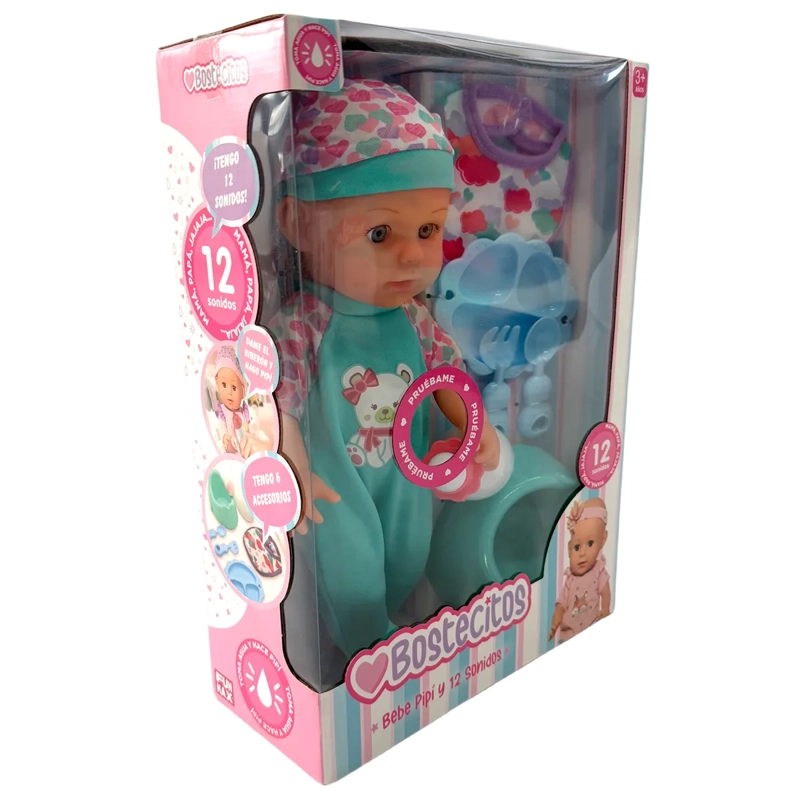 MUNECA 36CM C/12 SONIDOS Y HACE PIPI - 11