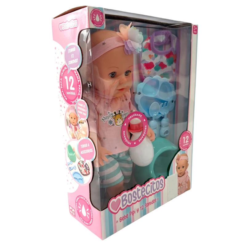 MUNECA 36CM C/12 SONIDOS Y HACE PIPI - 5