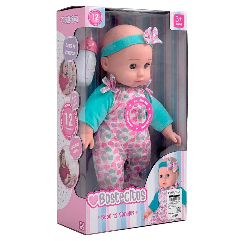 MUNECA BLANDA 36CM C/12 SONIDOS - 6