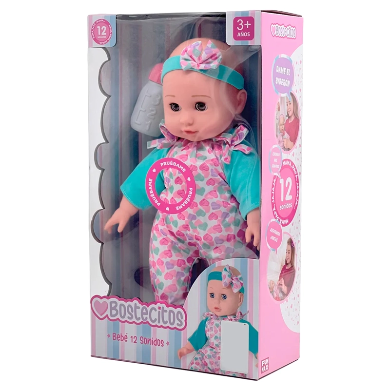 MUNECA BLANDA 36CM C/12 SONIDOS - 7