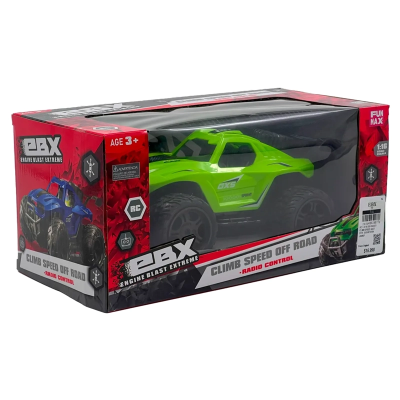 AUTO RADIO CONTROLADO 1 A 16 EBX BUGGY CLIMB SPEED ASST - 12