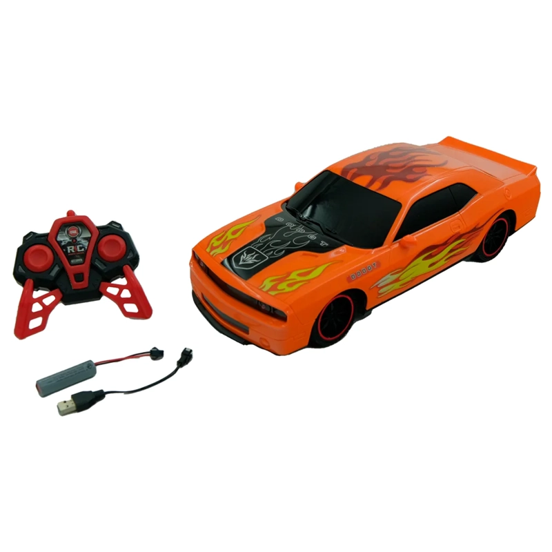 VEHICULO RC 1 A 10 NARANJO C/BATERIA - 2
