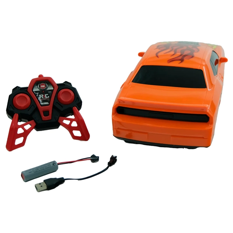 VEHICULO RC 1 A 10 NARANJO C/BATERIA - 5