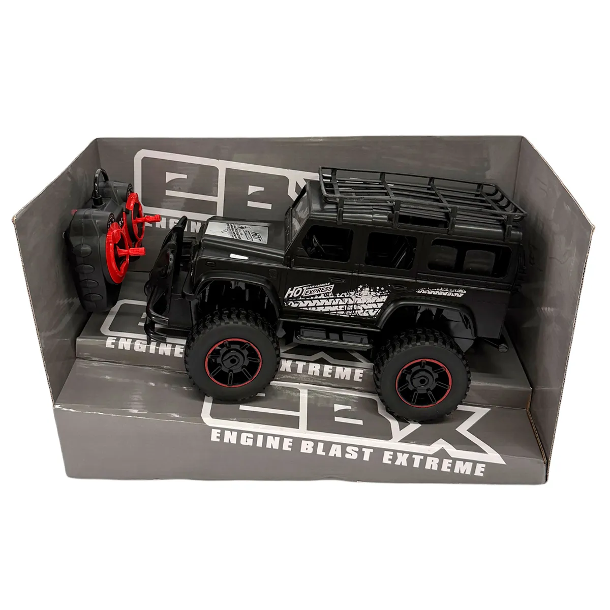 VEHÍCULO RADIO CONTROLADO CAMIONETA C/LUCES NEGRA C/BATERIA - 11