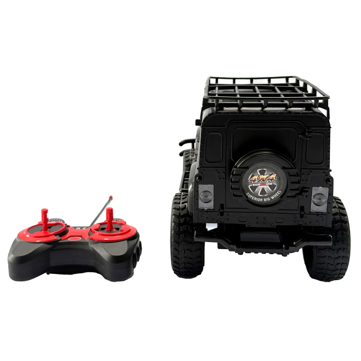 VEHÍCULO RADIO CONTROLADO CAMIONETA C/LUCES NEGRA C/BATERIA - 7