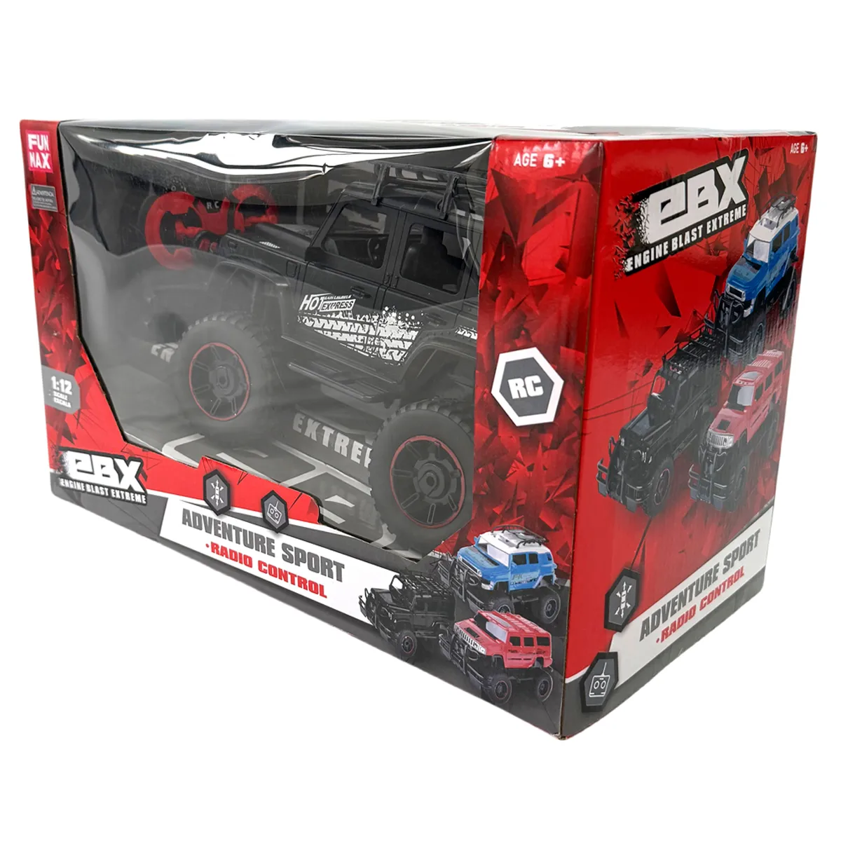 VEHÍCULO RADIO CONTROLADO CAMIONETA C/LUCES NEGRA C/BATERIA - 8