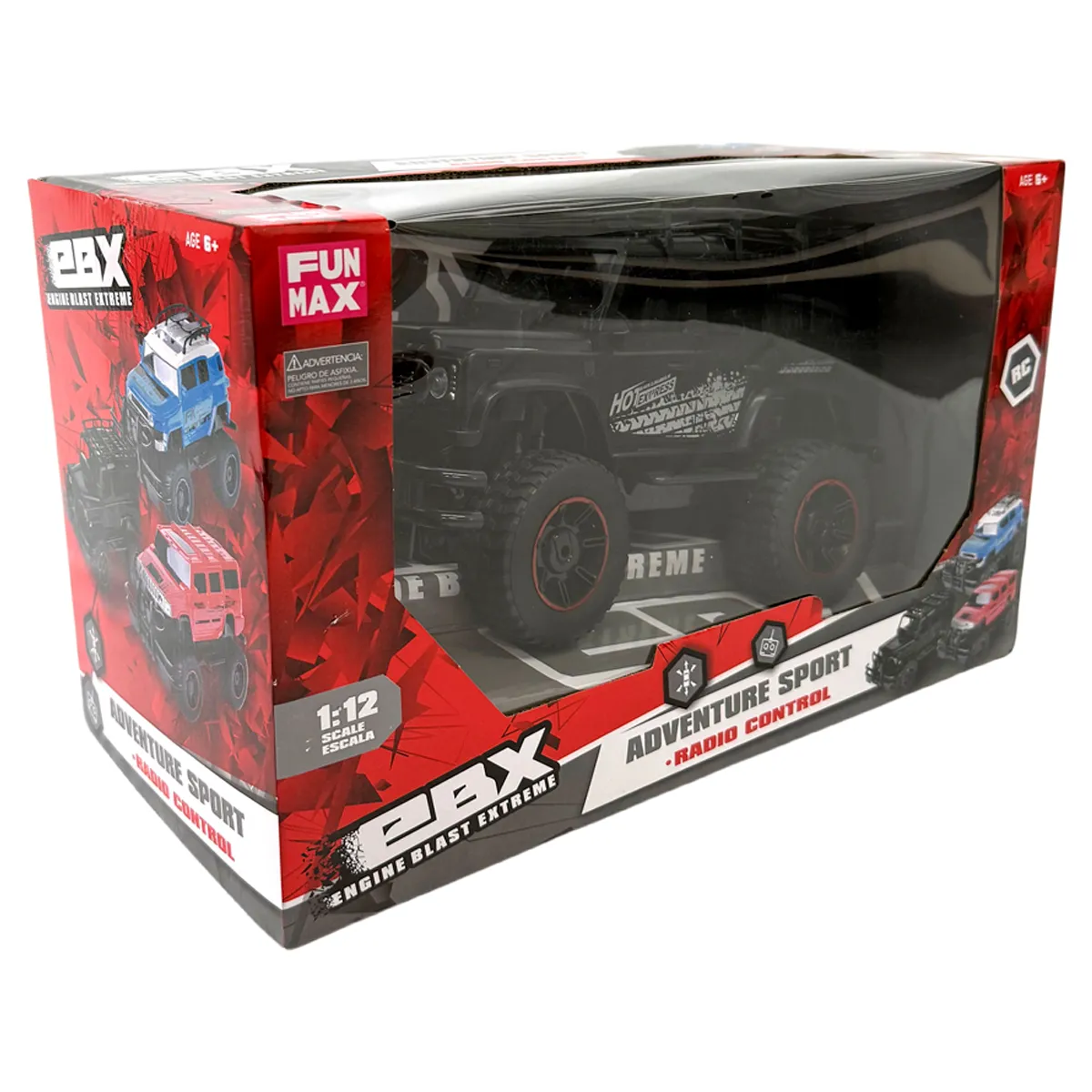 VEHÍCULO RADIO CONTROLADO CAMIONETA C/LUCES NEGRA C/BATERIA - 9