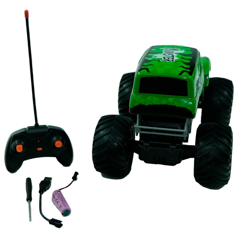 RADIO CONTROLADO 1 A 16 MONSTER VRD BIG WHEEL REC - 4