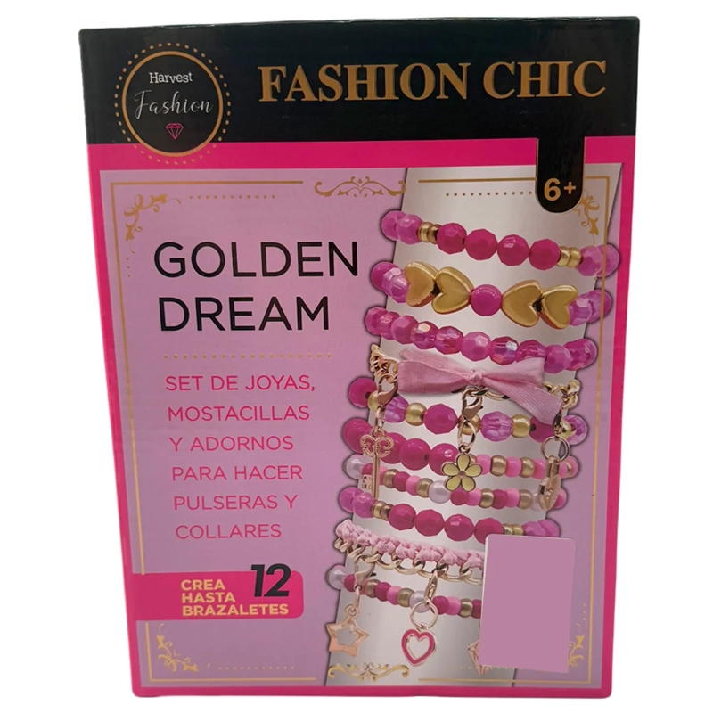 SET GIFT BRAZALETES GOLD HVT FASHION - 6