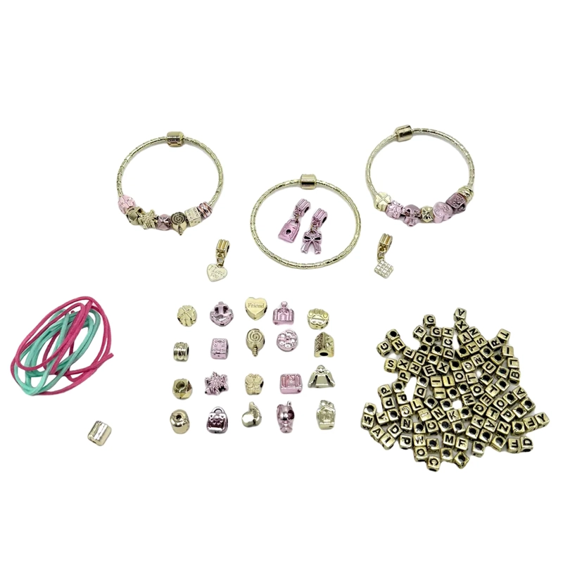 SET BRAZALETES Y CHARMS HVT FASHION