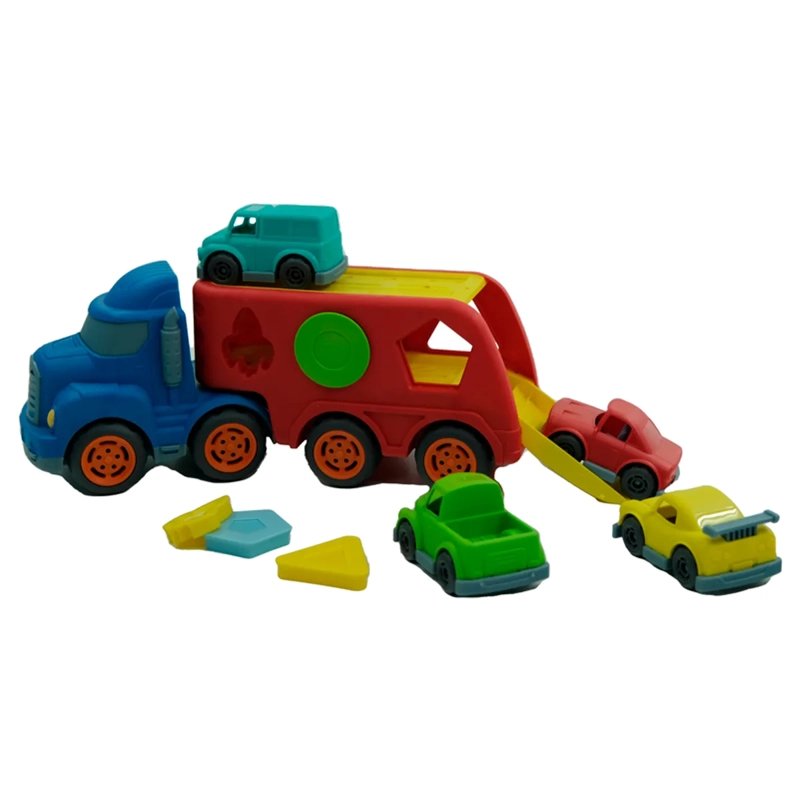 CAMION KIDDO 2 AUTOS Y FIGURAS DE ENCAJE - 1