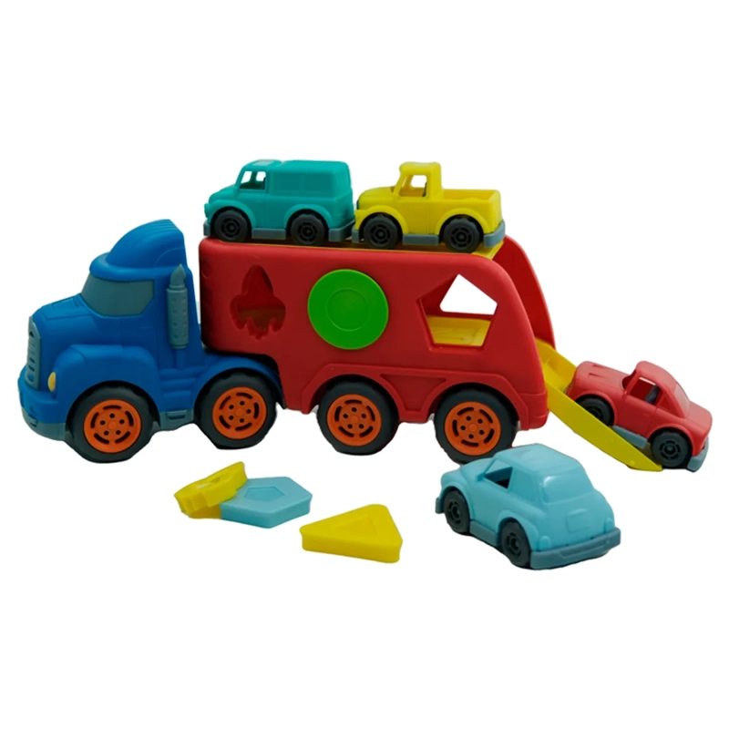 CAMION KIDDO 2 AUTOS Y FIGURAS DE ENCAJE - 2